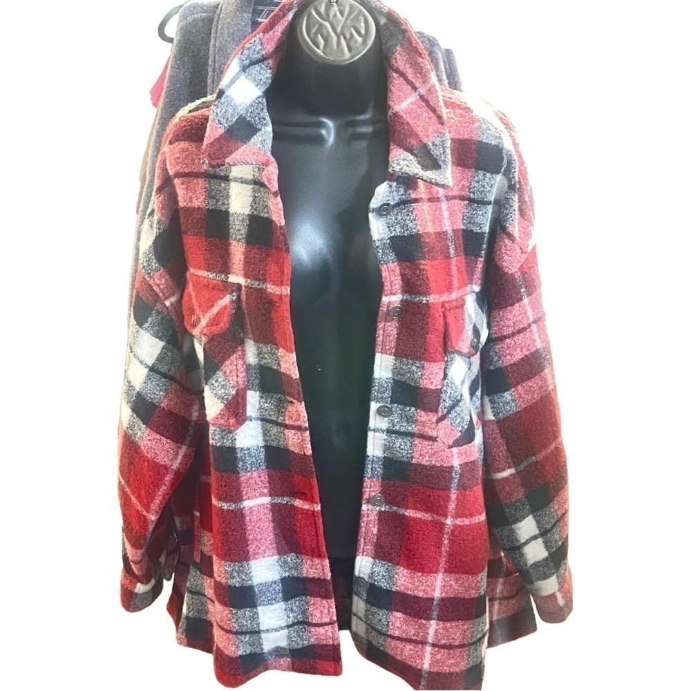 BLACK TAPE_ plaid trendy button up Jacket sizes 2X